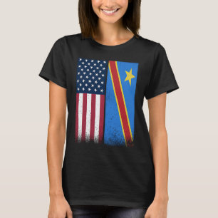 Demokratiska republiken Kongo Kongolesiska amerika T Shirt