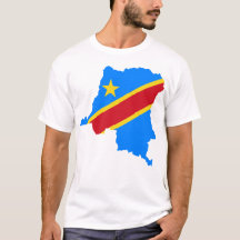 Demokratiska republiken Kongo Land Flagga Te