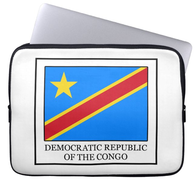 Demokratiska republiken Kongo Laptop Sleeve (Framsidan)