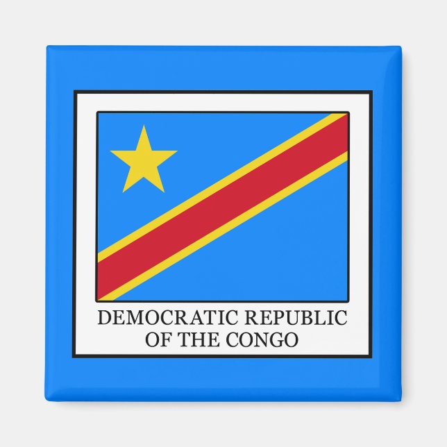 Demokratiska republiken Kongo Magnet (Framsidan)