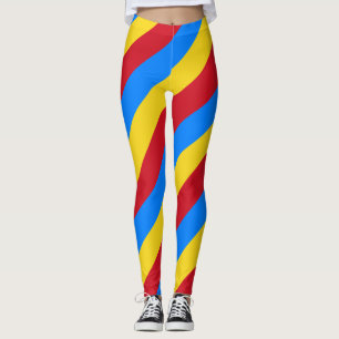 Demokratiska republiken Kongo Nationell Flagga Leg Leggings