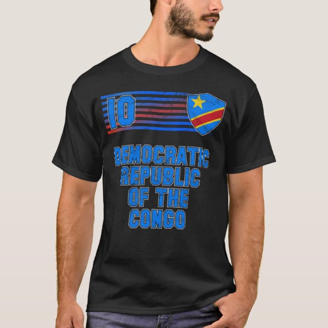 Demokratiska republiken Kongo T Shirt (Framsida)