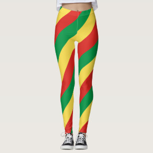 Demokratiska republiken Kongos nationella Flagga L Leggings