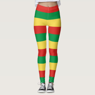 Demokratiska republiken Kongos nationella Flagga L Leggings