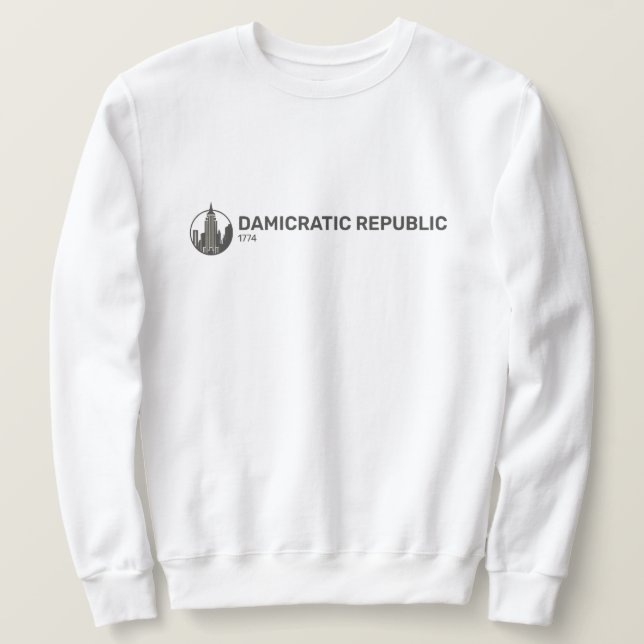 DEMOKRATISKA REPUBLIKEN  LÅNG ÄRMAD TRÖJA (Design framsida)
