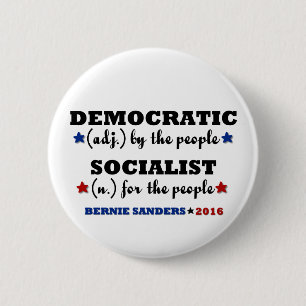 Demokratiska socialistiska Bernie slipmaskiner Knapp