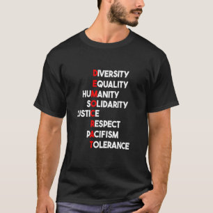 Demokratiska värden - demokratiska termer - demokr t shirt