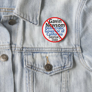 Demokratiske Gavin Newsom Sanctuary CA Guvernör Knapp