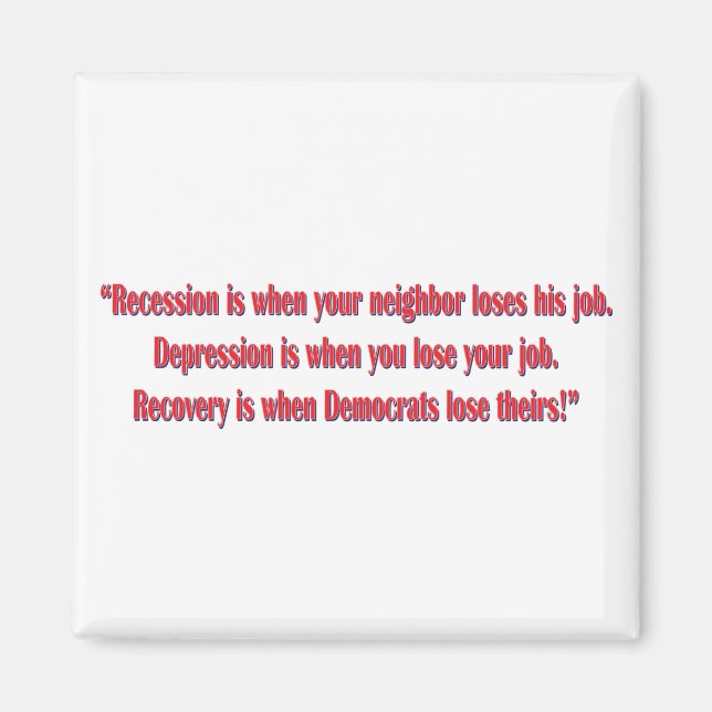 Demokratrecession Magnet (Framsidan)