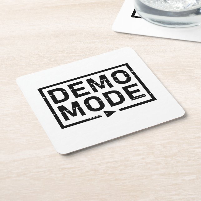 Demoläge Audio V1 Underlägg Papper Kvadrat (Vinklad)