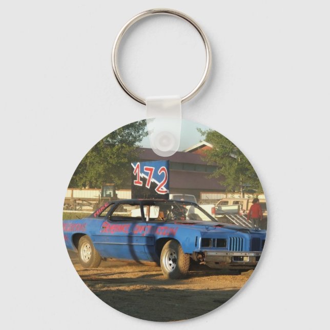 Demolition Derby ’172’ Car Item Nyckelring (Framsida)