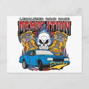 Demolition Derby Vykort