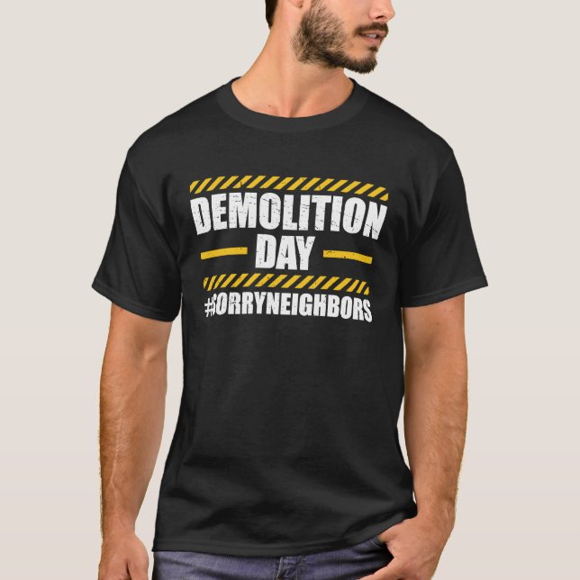 Demolition Man Outfit for House Construction Demol T Shirt (Framsida)