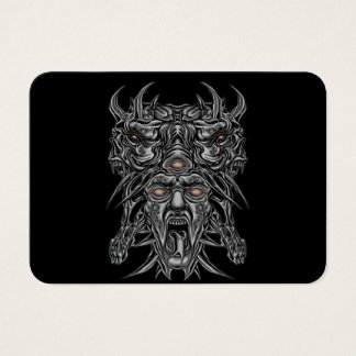 "Demon Ansikte Aesthetic Mask Design" Visitkort