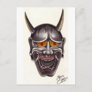Demon Ansikte Vykort