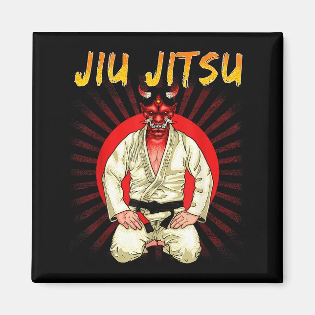 Demon brasiliansk Jiu Jitsu Oni Magnet (Framsidan)