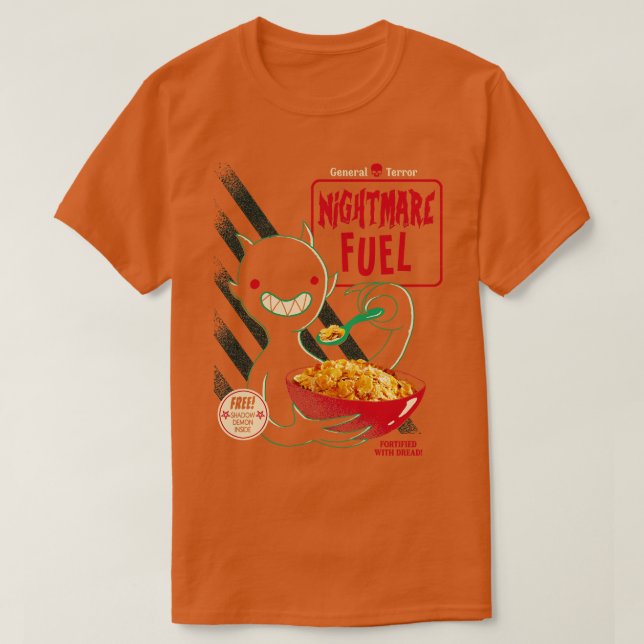 Demon Cereal Nightmare Fuel T Shirt (Design framsida)