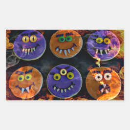 Demon Cookies! Rektangulärt Klistermärke