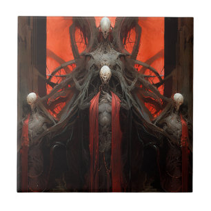 Demon Creatures Mörk Fantasy Horror Kakelplatta