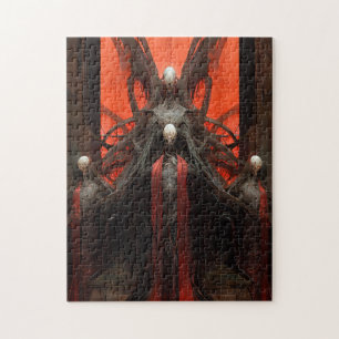 Demon Creatures Mörk Fantasy Horror Pussel