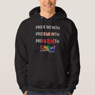 Demon för pridets månad hoodie