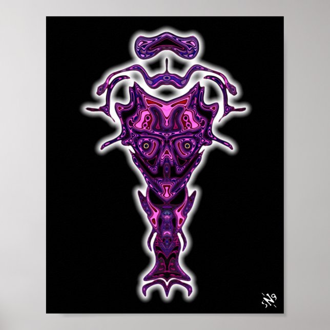 Demon från underjordens bust v1.3 poster (Framsidan)