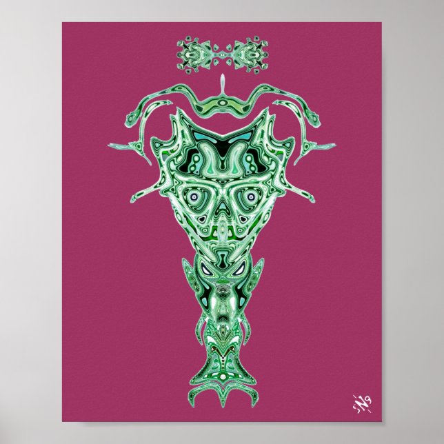 Demon från underjordens bust v2.1 poster (Framsidan)