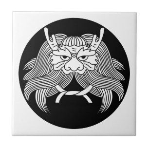 Demon helmet kakelplatta