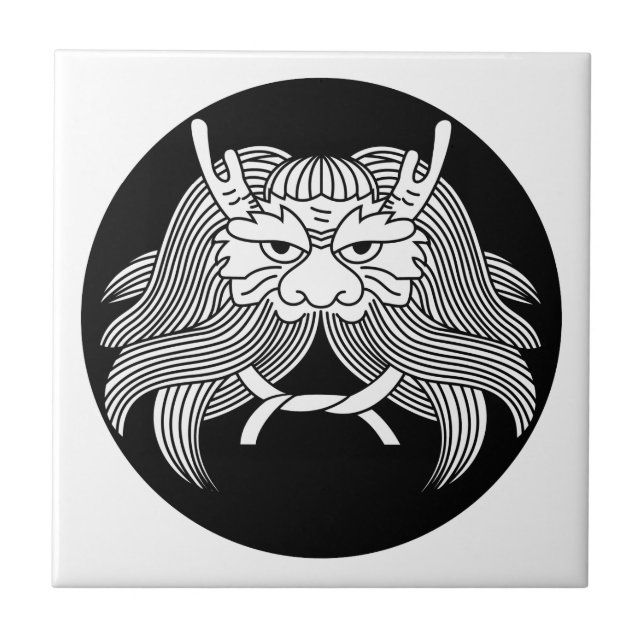 Demon helmet kakelplatta (Framsidan)