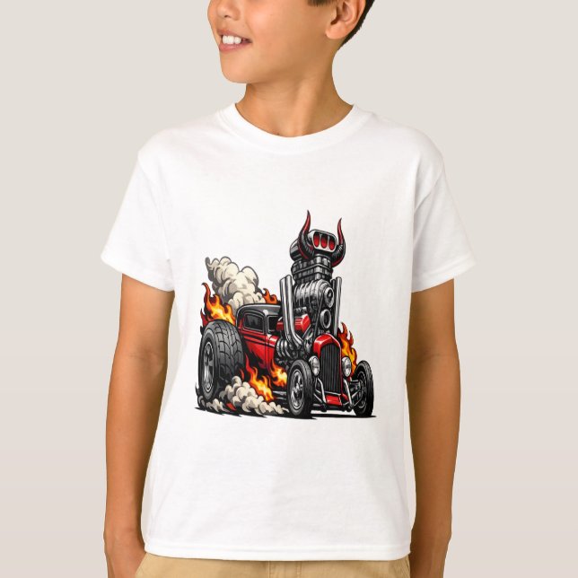 Demon Hot Rod T Shirt (Framsida)