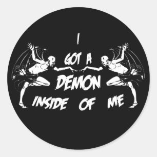 Demon Inside II Runt Klistermärke