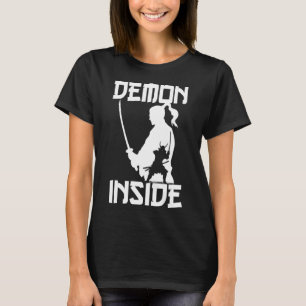 Demon Japansk Warrior Samurai Katana Sword Japan T Shirt