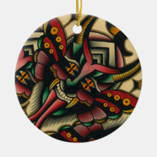 démon julgransprydnad keramik