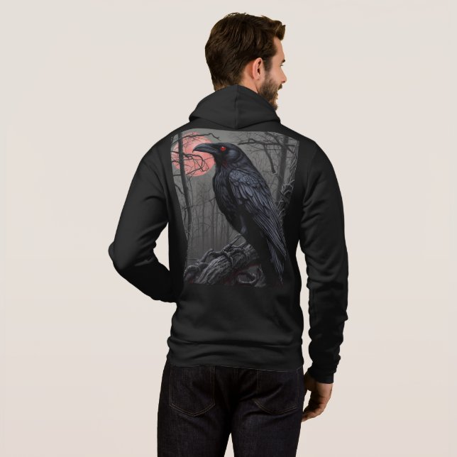 Demon Kråka T Shirt (Hel baksida)