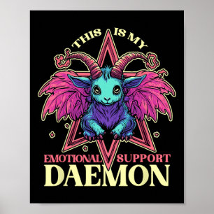 Demon med hjälp av Cute Goat Daemon Hall Poster