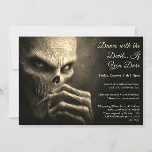 Demon Night Halloween Costume Party-inbjudan Inbjudningar