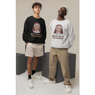 Demon Nun Halloween Lång Ärmad Tröja