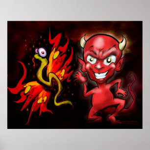 Demon och Butterfly Poster