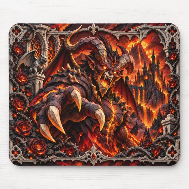 Demon, Pappersklippt monster Musmatta (Framsidan)