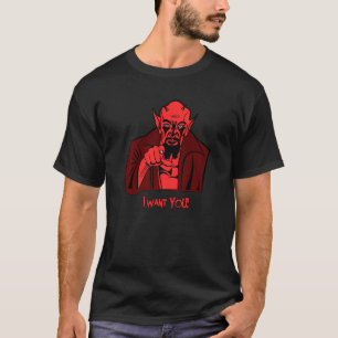 Demon pekade på att jag vill att du, djävulen, är t shirt