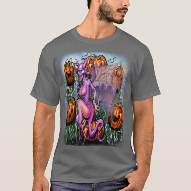 Demon Pumpkins T Shirt (Framsida)