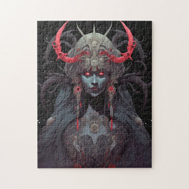 Demon Queen Fantasy Art Pussel (Vertikal)