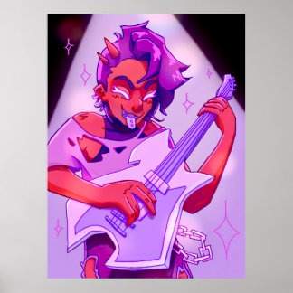 Demon Rockstjärna Poster