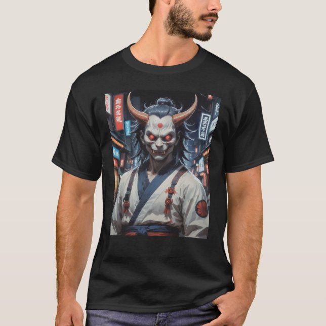 Demon Samurai T Shirt (Framsida)