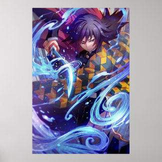 Demon Sayer Kimestu no Yabai Giyu Tomioka Poster
