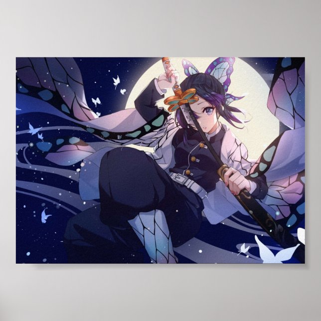 Demon Sayer Kimetsu No Yaiba Shinobu Poster (Framsidan)