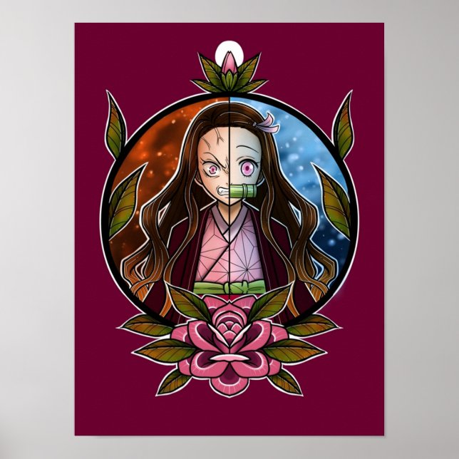 Demon Sayer Nezuko Poster (Framsidan)