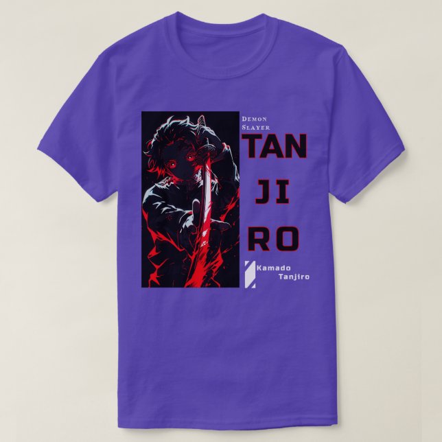 Demon Sayer Tanjiro Tshirt Design T Shirt (Design framsida)
