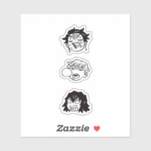 Demon Sayer Trio lustig Anpassningsbar-Klipp vinyl