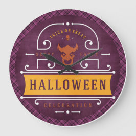 Demon Scary Halloween fest Stor Klocka